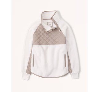 Abercrombie & Fitch Asymmetrical Snap-Up Fleece - Size M
